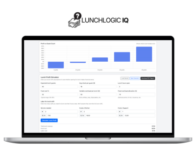 LunchFlowIQ tool screenshot